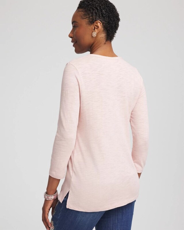 Cotton Slub Henley Tee - image 3